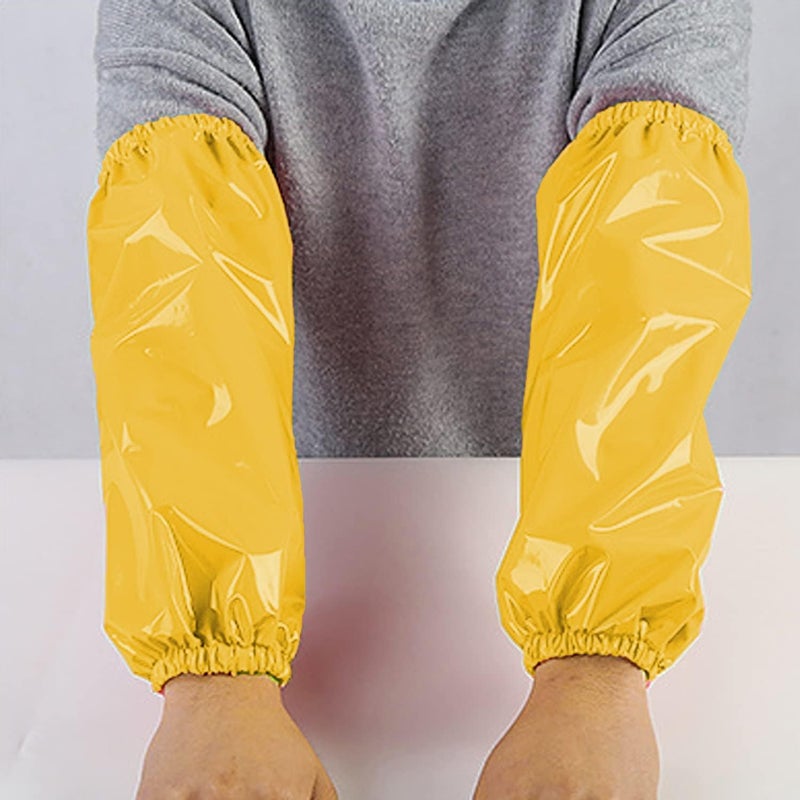 ELEBOX Waterproof Oil Proof Bib Apron Utility Apron Chemical Resistant Apron with Sleeve Work Apron Ultra Lightweight - Image 4